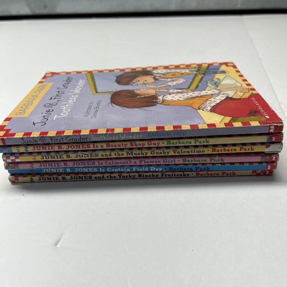Lot Of 6 Junie B Jones Kids Books Barbara park, homeschool, paper back - Picture 5 of 5